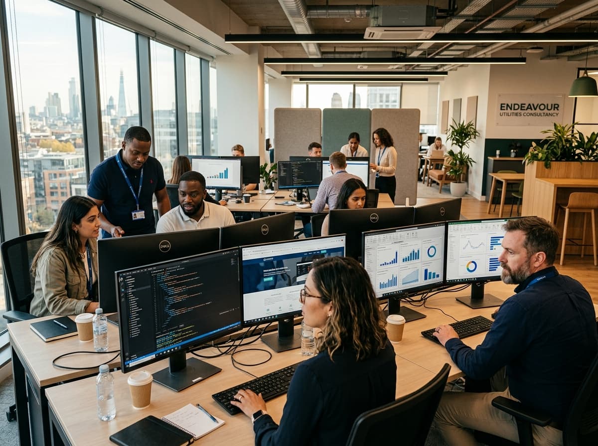 West Coast Services UK office team and utilities desk